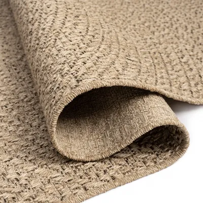 Produktbild von In- und Outdoor Teppich für Küche, Esszimmer oder Terrasse Größe - 120 cm Rund