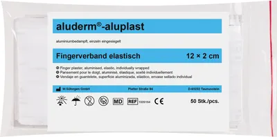 Produktbild von aluderm Fingerverband 1009164 12x2cm 50 St./Pack.
