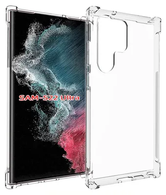 Produktbild von MobyDefend Hülle für Samsung Galaxy S23 Ultra - Transparente stoßfeste TPU Schutzhülle