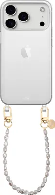 Produktbild von Pearlfection Transparant Cord Hülle - Short cord  - Kompatibel mit iPhone 17 Pro Max