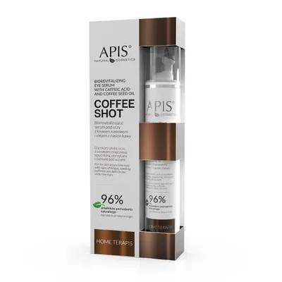 Obrázok produktu pre Apis Coffee Shot Biorewitalizujące serum z kwasem kawowym i olejem z nasion kawy, 10ml