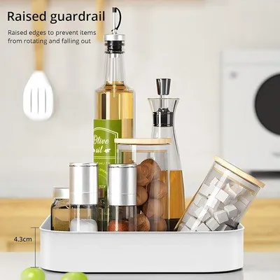 Produktbild von Famanu Lazy Susan 23 cm - Multifunktionale Drehplatte für Küchenorganisation