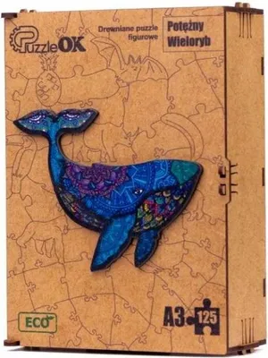 Produktbild von PROMO Holzpuzzle Mighty Whale PuzA3-00736