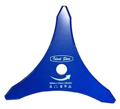 Immagine prodotto di DISCO PER DECESPUGLIATORE 3 DENTI DOPPIA AFFILATURA Ø 255x3,0 mm