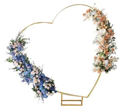 Obrázek produktu pro Stojan na balónky ve tvaru oblouku, elegantní design, snadná montáž, srdce 2 × 2 m, 2 × 2 m