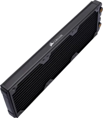 Produktbild von Corsair CX-9030003-WW, Radiator-Block, Messing, Kupfer, Schwarz, 1/4", 60 °C, 396 mm