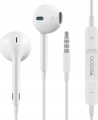 Produktbild von Yesido YH09 In-Ear Kopfhörer - Weiß, 3.5mm Aux KP36339