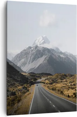 Produktbild von Bild auf Leinwand - Leinwandbild - Einteilig - Weg Berg Gipfel - 70x100cm - Wand Bild - Wanddeko - Wandbilder - Leinwanddruck - Kunstdruck - Wanddekoration - Leinwand bilder - Wandbild - PA70x100-4833