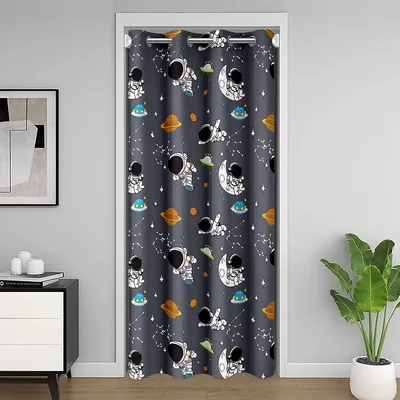 Obrázok produktu pre Záves do dverí pre ochranu súkromia – 86 x 203 cm, čierna farba