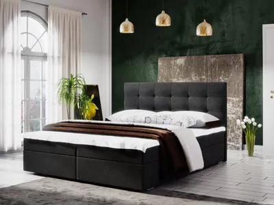 Obrázok produktu pre Moderná posteľ s úložným priestorom 140x200 STIG II - antracit
