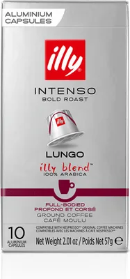 Produktbild von Illy - Intenso Lungo Espresso Kaffeekapseln - 10 Kapseln x 10 Packung
