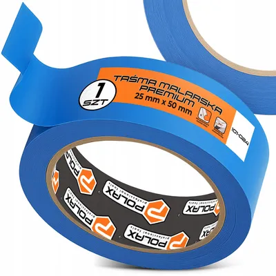 Produktbild von Polax Premium Malerkreppband 25mm 50m für präzises Malen