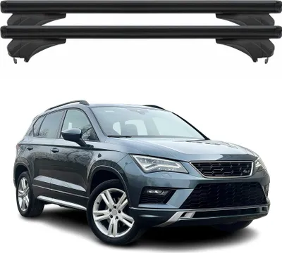 Produktbild von Menabo Dachträger Grundtäger für Seat Ateca 2016-2025 Aluminium Schwarz 2 tlg