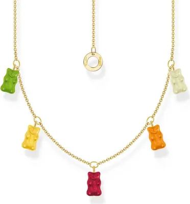 Image de Thomas Sabo - KE2205-413-7-L45V - Collier - Argent 925 - Femmes - Goldbär multicolore - 40+5cm