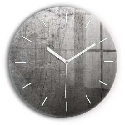 Produktbild von Wallfluent Wanduhr – Stilles Quarzuhrwerk - Uhr Dekoration Wohnzimmer Schlafzimmer Küche - Zifferblatt mit Striche - weiße Zeiger - 30 cm - Metallwand