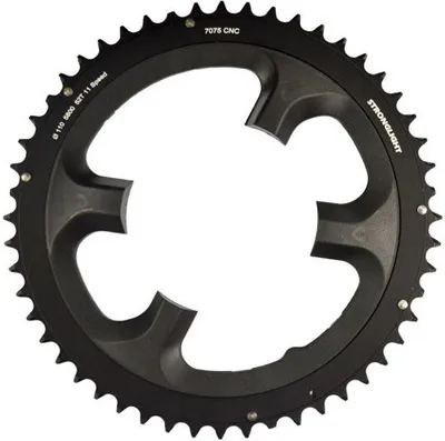 Produktbild von Stronglight Compatible Shimano 105 Di2 110 Bcd Kettenblatt Schwarz 50t Schwarz 50t