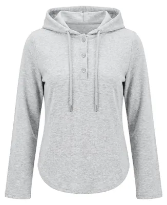Image de Pull à capuche pour femmes UCY - gris, taille XXS