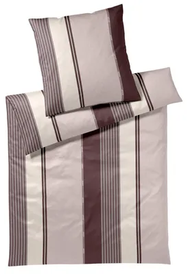 Produktbild von JOOP Bettwäsche Herringbone Stripes rose 155x220 cm + 80x80 cm