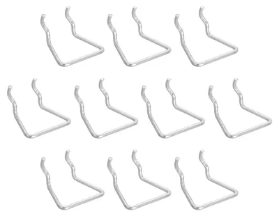 Pegboard-Haken, 10 Stück, Edelstahl, 52 mm, silber