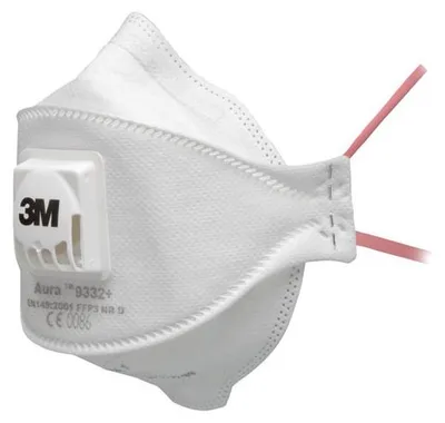 Image de 3M 7100329379 3M Atemschutzmasken Aura™ Comfort Cool Flow™ 9332+ FFP3 NR D EN 149:2001, 5 St.