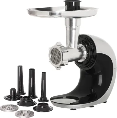 Produktbild von Adler AD 4131 3-in-1 Slow Juicer – Entsafter, Fleischwolf & Gemüseschneider, Schwarz/Weiß