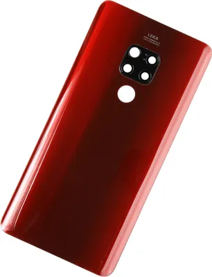 Produktbild von Für Huawei Mate 20 Back Cover Mit Kameralinse +Klebefolie Rot