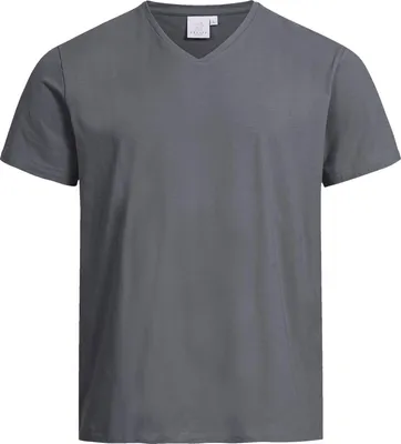 Produktbild von Greiff SHIRTS Herren Shirt Kurzarm V-Neck Regular-Fit Anthrazit 3XL