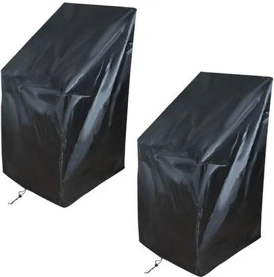 Immagine prodotto di Coperture impermeabili Unyqoos® per sedie da giardino e set di sedute, set da 2, realizzate in tessuto Oxford 210D con rivestimento in PU, dimensioni 64 x 64 x 12070 cm