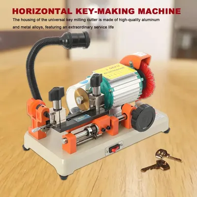 Produktbild von Schlüsselkopiermaschine - Elektrische manuelle Schlüsseldupliziermaschine - Multifunktional - Für Haus- und Autoschlüssel - 220–240 V - EU-Stecker