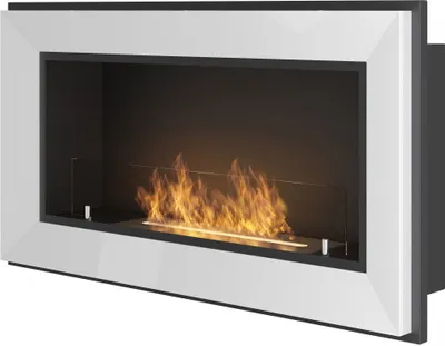 Produktbild von InFire Frame 900 Ethanolkamin mit Standard Schutzglas Weiß