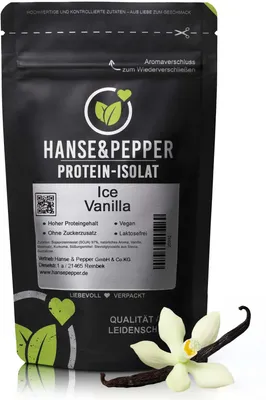 Produktbild von 500 g (ca. 16 Portionen) / Ice Vanilla Veganes Proteinpulver - Hoher Proteingehalt