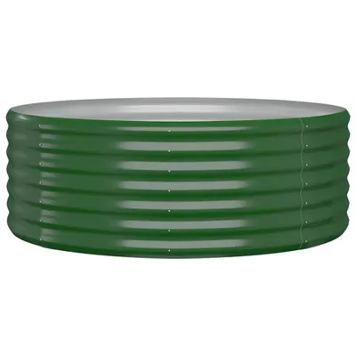 Obrázok produktu pre Vyvýšený záhradný záhon pozinkovaná oceľ 100x100x36 cm zelený