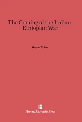 Produktbild von The Coming of the Italian-Ethiopian War