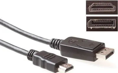 Produktbild von ACT AK3991, 3 m, DisplayPort, HDMI, Schwarz, Männlich/Männlich