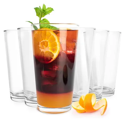 Imagen del producto de Juego de 6 vasos para cócteles, 460 ml - Ideales para bebidas frías y calientes
