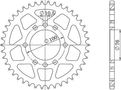 Immagine prodotto di In Acciaio Passo 520 - Z 46 Denti (Dis.14401)
