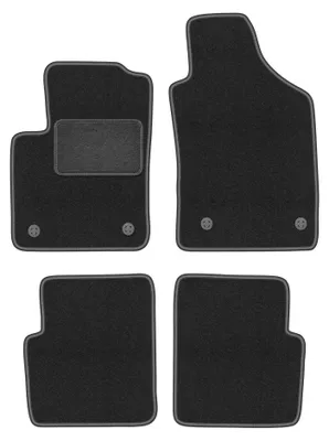 Imagen del producto de Alfombrillas de moqueta para Fiat 500 FL 2013-2019 (hatchback) – juego de 4 piezas, gris grafito, a medida – Wielganizator LUX
