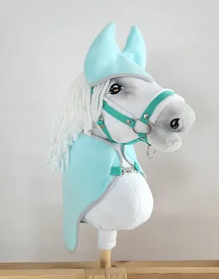 Produktbild von Hobby Horse A4 Set: Decke + Fliegenmützen - Helles Mint