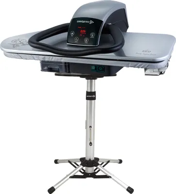 Produktbild von 81HD-S Silber 2600 Watt Hochleistungs-Dampfbügelpresse 81 cm + Stand by Schnellpresse (+ Eisenaufsatz, Filter und Abdeckung)