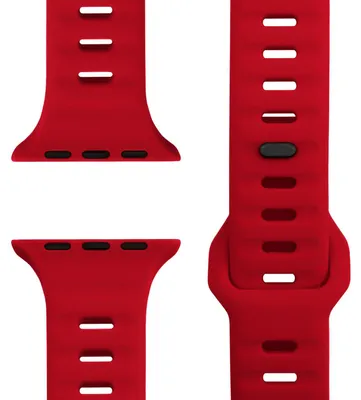 Obrázek produktu pro Sportovní silikonový náramek pro Apple Watch SE/10/9/8/7/6/5/4/3/2/1, kompatibilní s modely 38/40/41/42 mm - karmínová barva