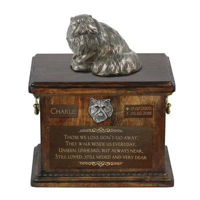 Produktbild von Perserkatze - Urne für Katzenasche, Urne mit Statuette, personalisierte Urne für Katzenasche der Marke Art-Dog