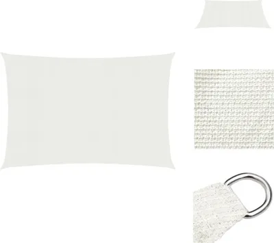 Produktbild von vidaXL Sonnensegel 160 g/m² Weiß 2x4,5 m HDPE - Sonnenschirme & Sonnenschutze