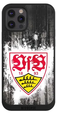 Produktbild von NIVOCASE Handyhülle für Apple iPhone 12 Pro Max  Hülle NIVOpure Case Schwarz Bundesliga Offizielles Lizenzprodukt VfB Stuttgart