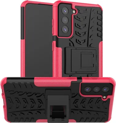Produktbild von König Design Hülle kompatibel mit Samsung Galaxy S21 Plus Kunststoff Soft Handyhülle - Handy Case Rosa