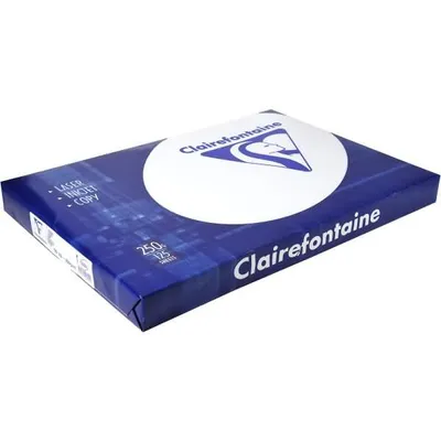 Image de Clairefontaine 2232C Clairalfa papier pour imprimante DIN A3, 29,7 x 42 cm, 250g, 1 rame de 125 feuilles blanc