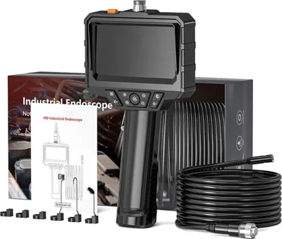 Produktbild von Endoskopkameras, mit 4.3-Zoll-Bildschirm, 1080P HD, IP67, Industrielles Endoskop, mit wasserdichter Kamera, 2,9 cm drehbare Endoskopkamera