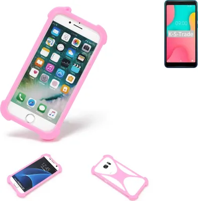 Produktbild von K-S-Trade Handy Hülle kompatibel mit Wiko Y60 Schutz Hülle Bumper Silikon Schutz Hülle Cover Case Silikoncase Silikonbumper TPU Softcase