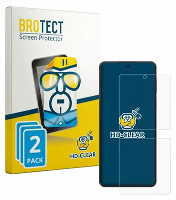Produktbild von 2x Für Samsung Galaxy Z Flip 8 Schutzfolie BROTECT Displayschutz Display Schutz Folie Klar Transparent
