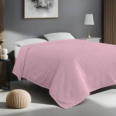 Produktbild von L'Essentiel Linge de Maison, Plain - Pink, Super King Pique (EU) (IT), Rosa, 100% BAUMWOLLE, 260 x 220 cm