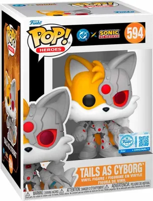 Produktbild von Funko Pop! Justice League x Sonic the Hedgehog - Tails as Cyborg #594 Special Edition Exclusive
